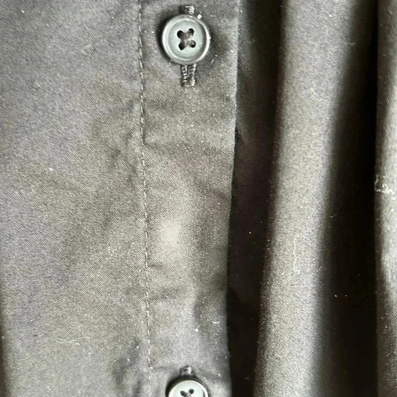 Apt. 9 Women’s Jet Black Button Down Long Sleeve Blouse Size XL - Picture 6 of 9